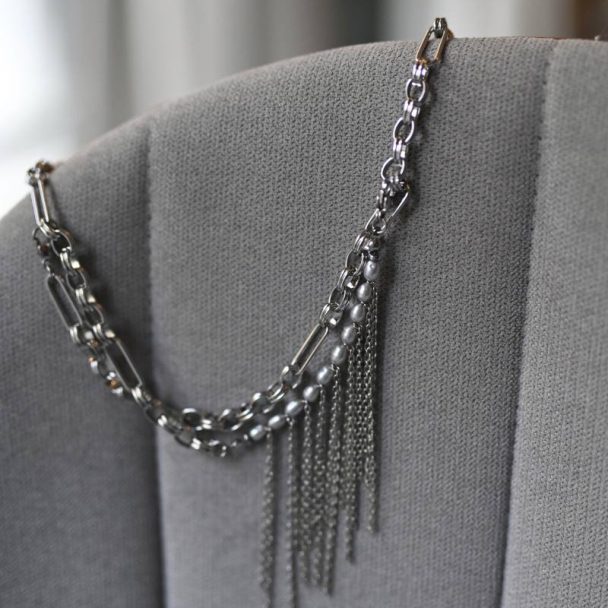 Convertible Chain Pearl Necklace