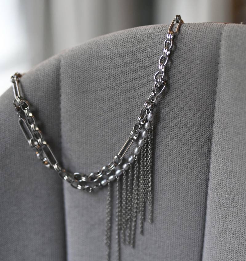 Convertible Chain Pearl Necklace