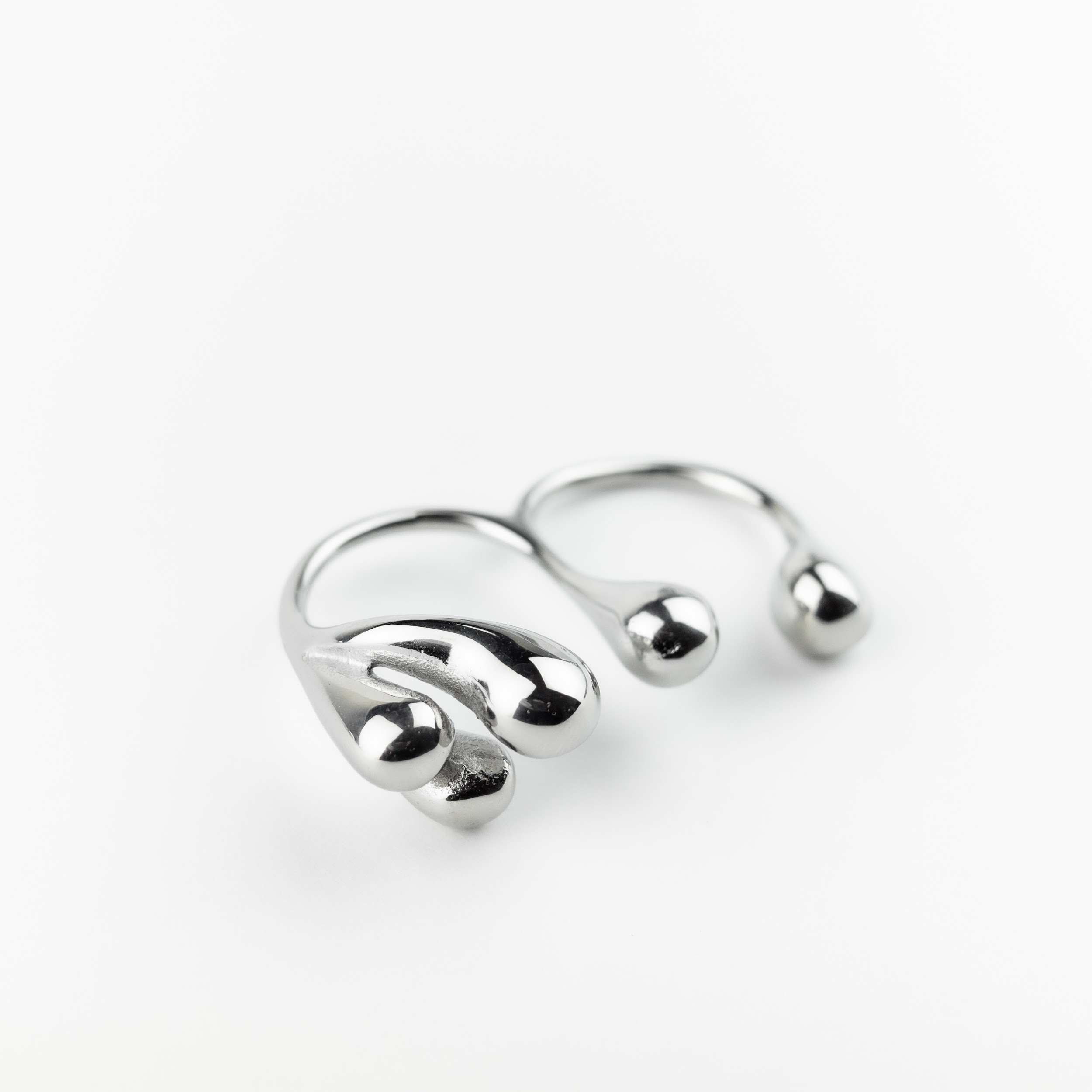 Double Finger Ring - Raindrops - Image 4