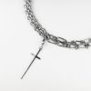 Chain Necklace with Cross Pendant