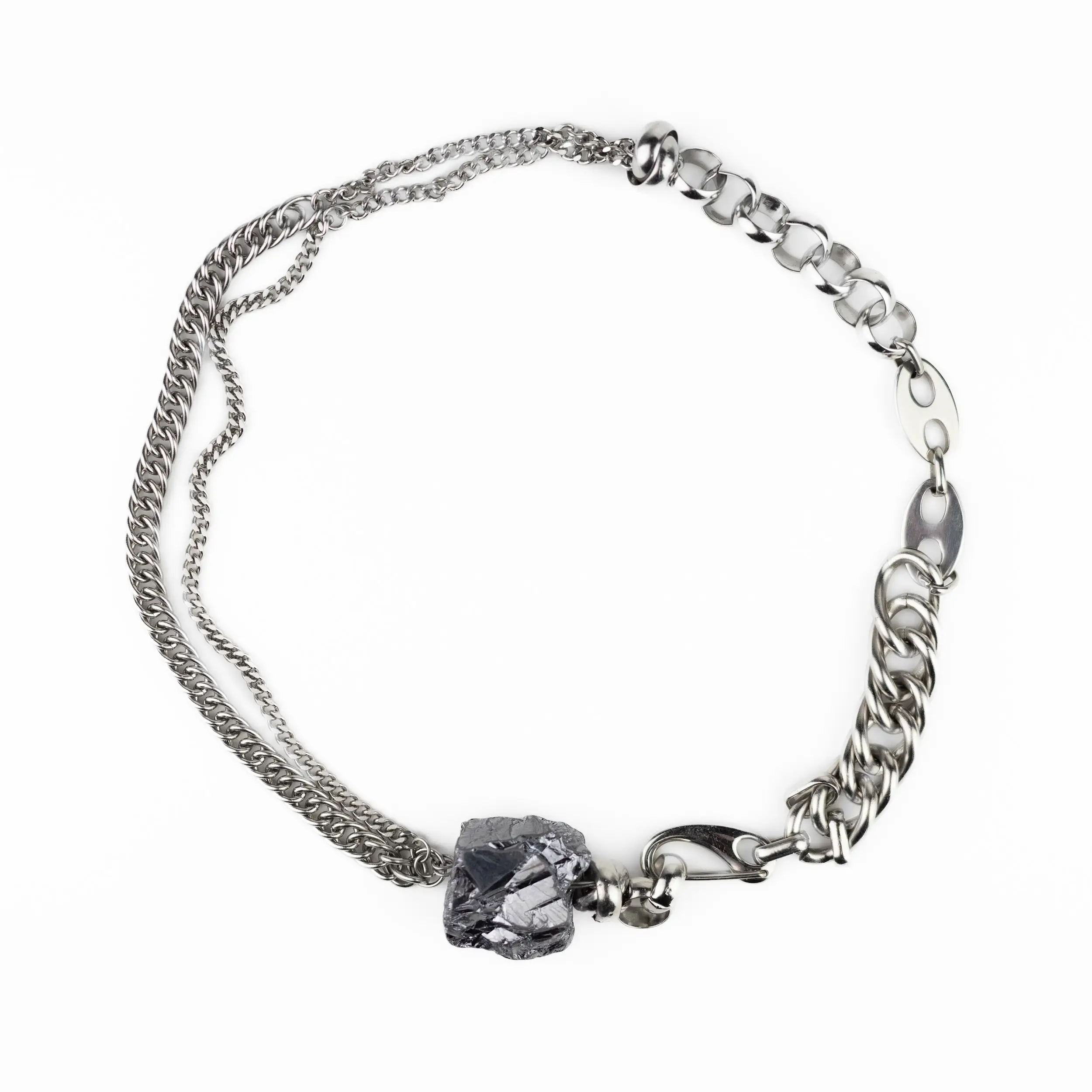 Statement Quartz Necklace - Midnight - Image 2